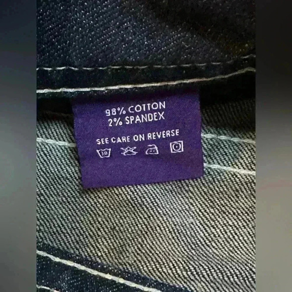 VIGOSS Y2K Low Rise Bootcut Bling Gem Jeans Dark Wash Size 7 Glam Whimsy goth - Picture 9 of 11